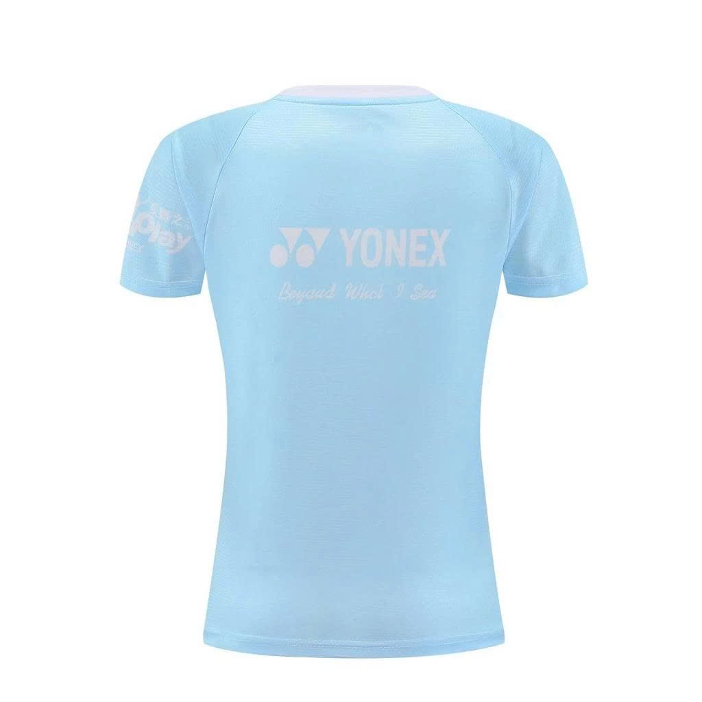 Áo Cầu Lông Yonex 6610 Nữ - Trắng Xanh Ngọc Hàng Loại 1 Cao Cấp - Thoáng Khí - Co Giãn - Bền Bỉ - Form  Ổn